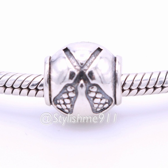 Jewelry - Silver Lacrosse Charm Bead